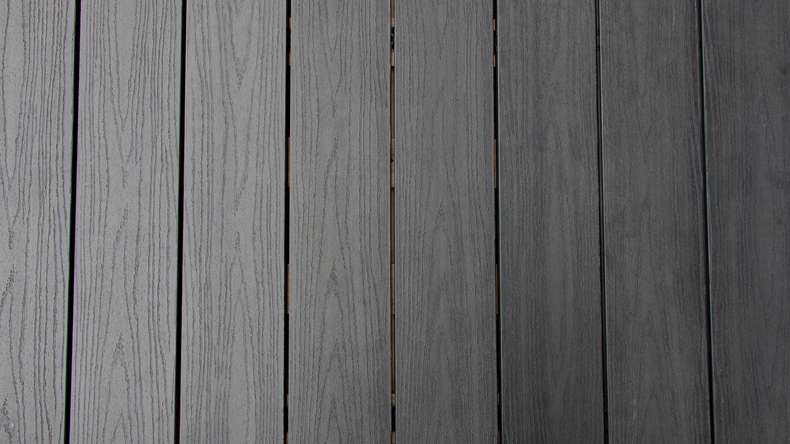 planeo TitanWood - Massivdiele dunkel-grau antik gealtert/gebürstet 4m | 5m