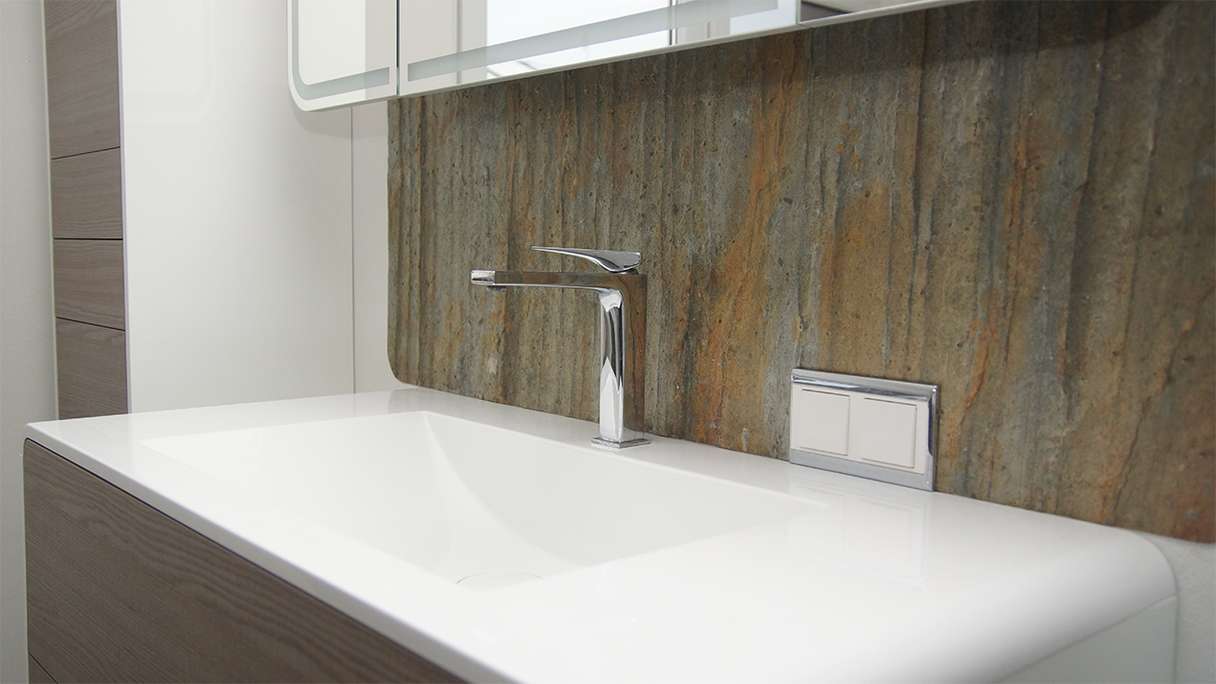 planeo EVOLITH Slate&Stone - Naturstein Wandverkleidung Oxide Wood 1220 x 610 mm