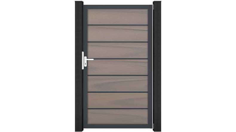 planeo Gardence Deluxe - BPC-Universaltor Bi-Color co-ex mit Anthrazit Alurahmen 180x100x4cm