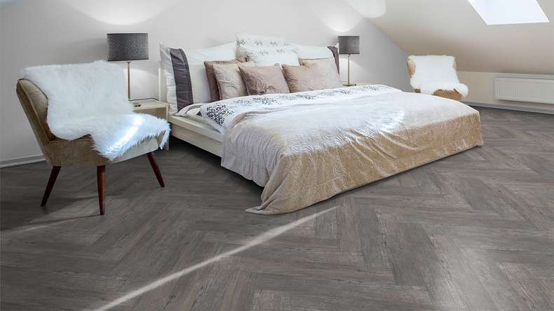 Skaben Klick Vinyl Multilayer - TitanCore HB Corse Fischgrät | Trittschalldämmung integr. (ST-6202965)