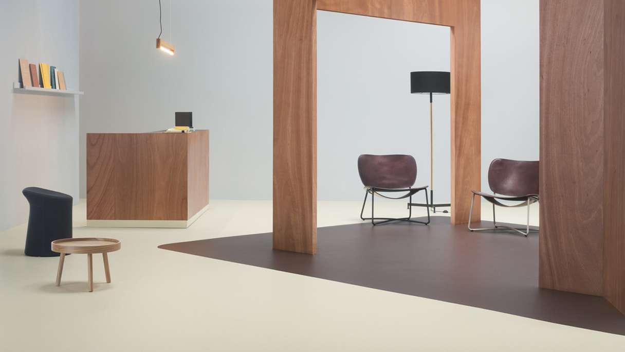Forbo Linoleum Marmoleum Cocoa - white chocolate 3584 - 2.5mm