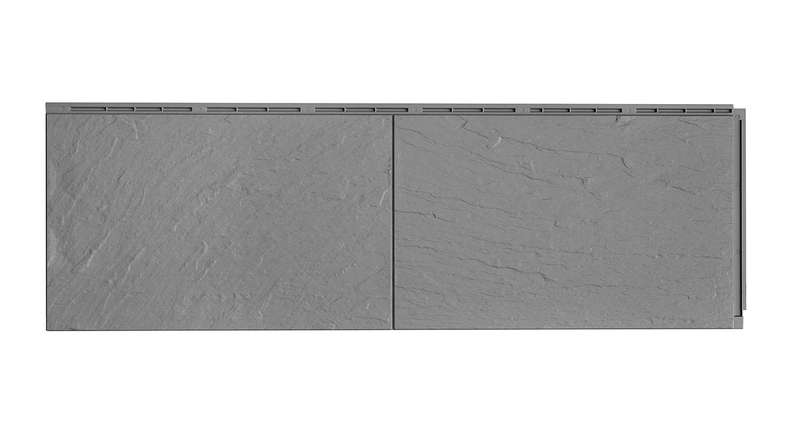 Zierer Fassadenplatte Schieferoptik SS1 - 1115 x 359 mm steingrau aus GFK