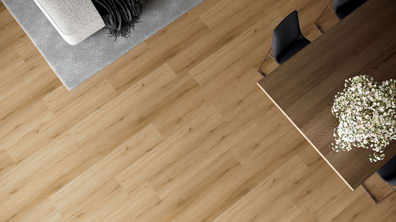 planeo Rigid Klick Vinyl - HOMEtec Pro 50 IXPE Pure Canyon Oak | Trittschalldämmung integr. (RP-G50-3)