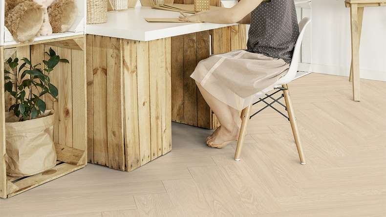Gerflor Klebevinyl - Virtuo 55 Glue Down HB Blomma cream | Authentisches Erscheinungsbild (39201463)