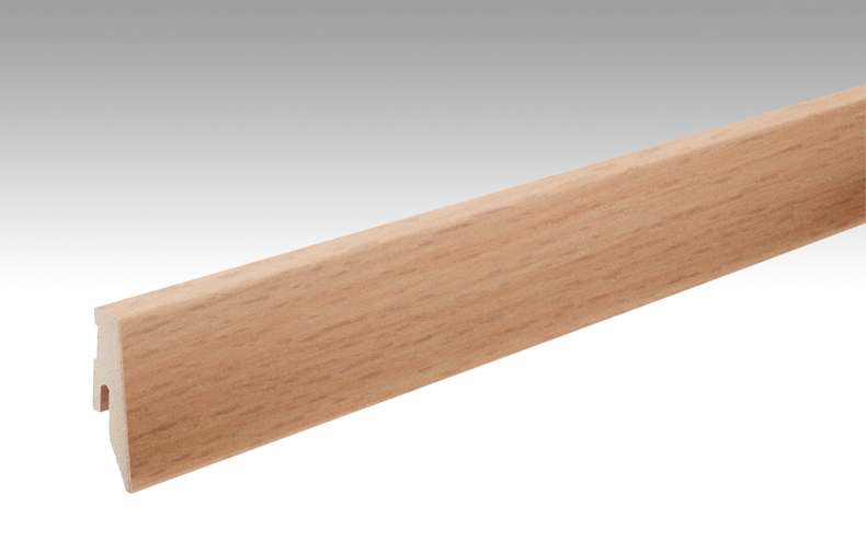 MEISTER Sockelleisten Fußleisten Buche 6201 - 2380 x 60 x 20 mm (200005-2380-06201 - 6938236201)