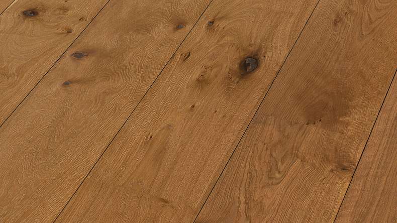 MEISTER Lindura-Holzboden HD 400 - 08911 Eiche authentic kastanienbraun naturgeölt 2200 x 270 x 11 mm (500213-2200270-08911)