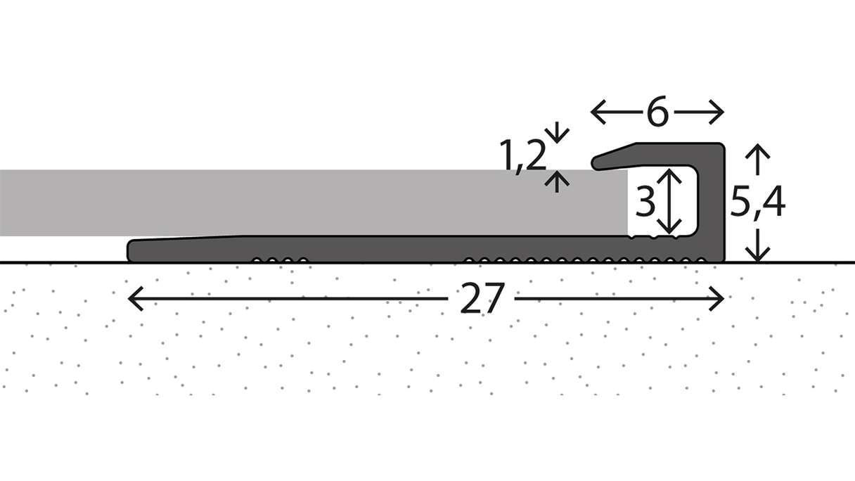 planeo Abschlussprofil 112 - 270 cm