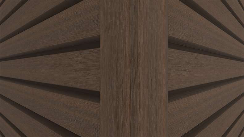 planeo LINEA Wide - WPC CoEx Fassadenverkleidung Ipe Braun 2900 x 181 mm