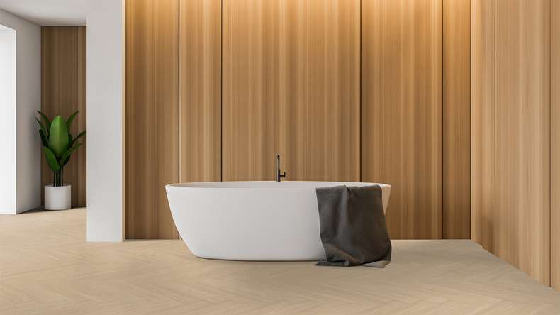 Gerflor Klebevinyl - Virtuo 55 Glue Down HB Blomma beige | Authentisches Erscheinungsbild (39201460)
