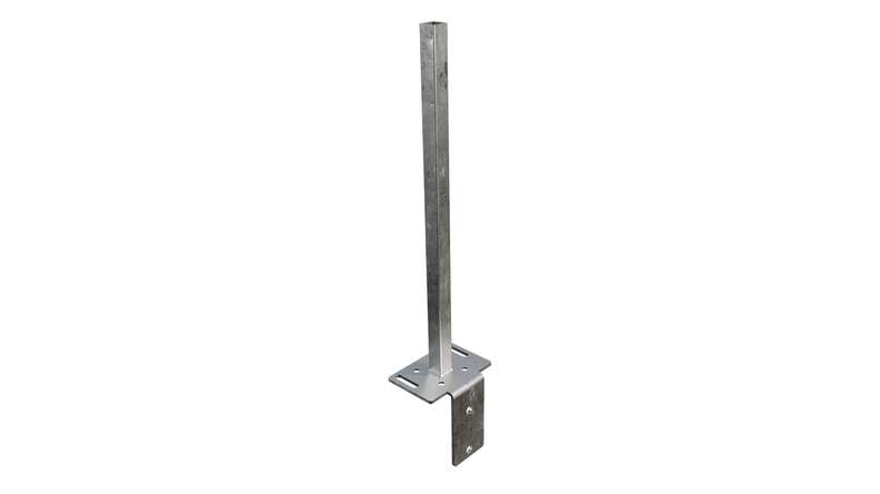 planeo Gardence Metallic - GJ 48 L-Stein Konsole 16 x 12 x 60 cm zum Aufdübeln mit integriertem Montageadapter und Senkschrauben M8 x 35 mm