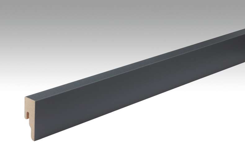 MEISTER Sockelleisten Fußleisten Anthrazit DF 059 - 2380 x 50 x 18 mm (200015-2380-00059 - 696323059)