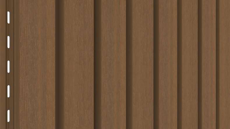 planeo LINEA Wide - WPC CoEx Fassadenverkleidung Burma Teak 2900 x 181 mm