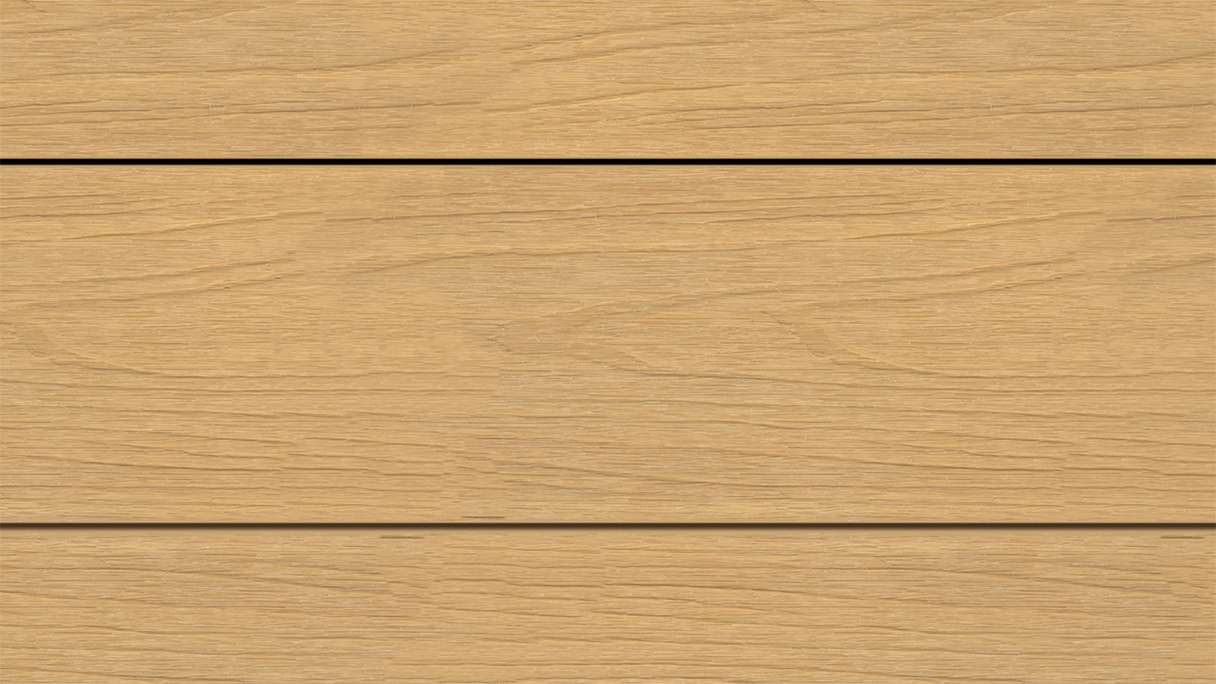 planeo WOODLine Nature - 3m WPC CoEx ummantelte Terrassendiele Verbundprofil leicht - Sand strukturiert/glatt gebürstet