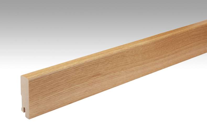MEISTER Sockelleisten Fußleisten Eiche Nature 001 - 2380 x 60 x 16 mm (200052-2380-00001 - 103223001)