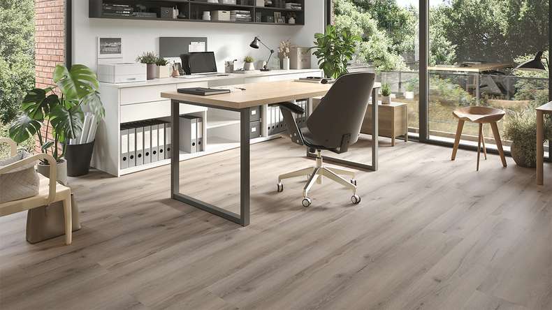 planeo Rigid Klick Vinyl - GRANDline Rustic Grey Oak | Trittschalldämmung integr. (NF-GL-705-N)