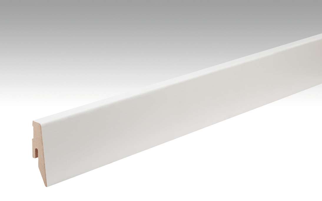 MEISTER Sockelleisten Fußleisten Esche reinweiß 1073 - 2380 x 60 x 20 mm (200049-2380-01073 - 1030231073)