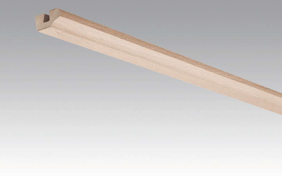 MEISTER Sockelleisten Deckenabschlussleisten Buche pure 4094 - 2380 x 38 x 19 mm (200031-2380-04094 - 2601234094)