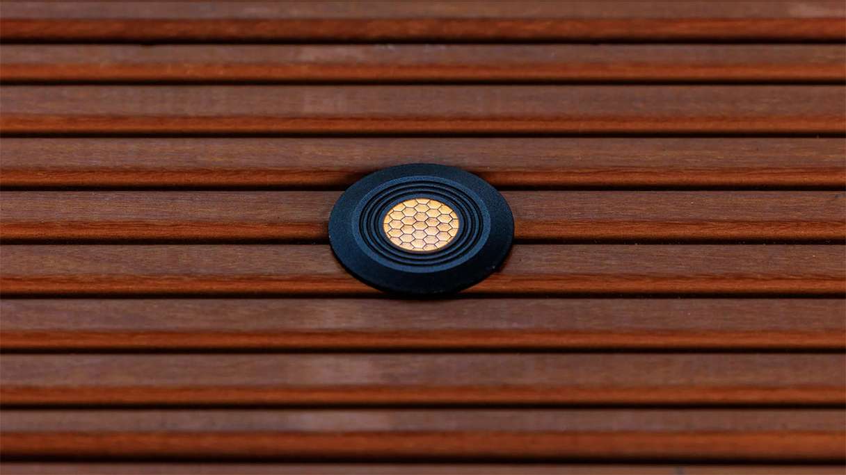 planeo Terrassenbeleuchtung 12V - LED-Einbauleuchte Onyx 30 RA - 0.5W 1 Lumen
