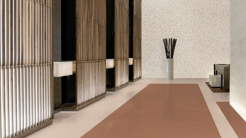 Gerflor Klick Vinyl Rigid - Creation 55 Clic Acoustic Urban Street Cream | Trittschalldämmung integr. (61261565)