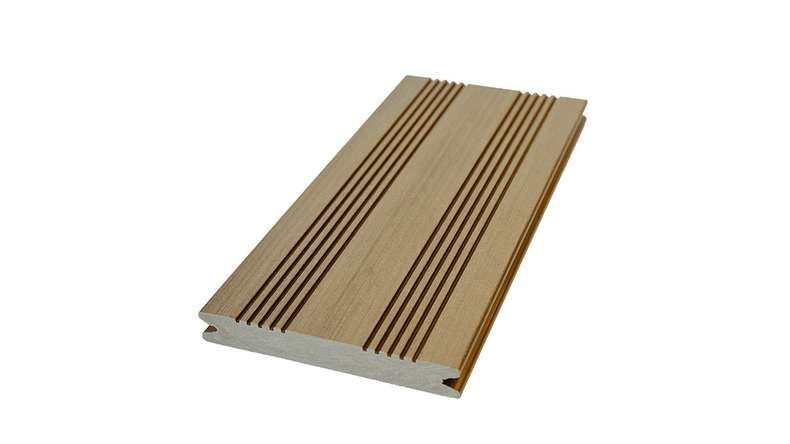 Planeo SolidWood WPC Terrassendiele - Erdbraun 3,6m französisch/struktur 3D