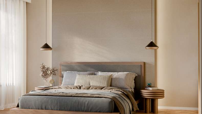 planeo Wandverkleidung SPC - CeraRock Tile Stripes Tweed Sand 120 x 60 cm