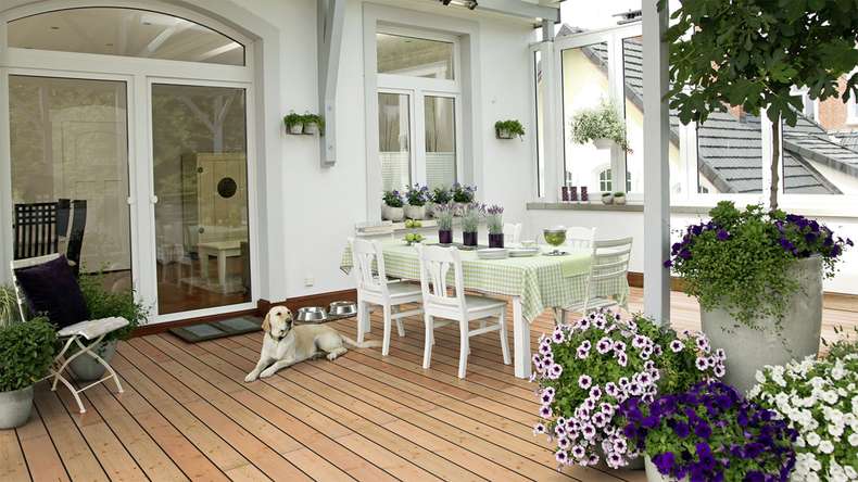 TerraWood Holzterrasse - Douglasie Kanadisch - beidseitig glatt