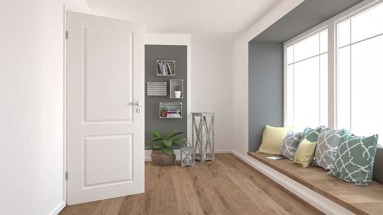 planeo Landhaus-Innentür VELA Casa 2F Weißlack 9010 Rundkante | lackiert - 2110 x 610|735|860|985 mm