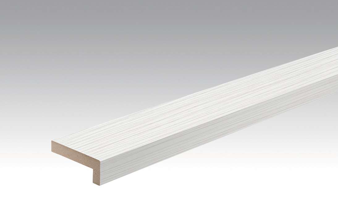 MEISTER Sockelleisten Winkelabdeckleisten Streifer silber 4021 - 2380 x 60 x 22 mm (200028-2380-04021 - 2605234021)
