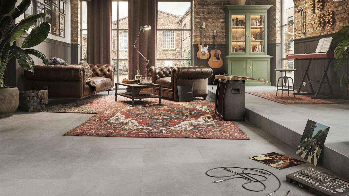 MEISTER Designboden Dryback-Vinyl DB 155 - 20211 Modern hard rock Steinporen-Struktur (400058-0914457-20211)