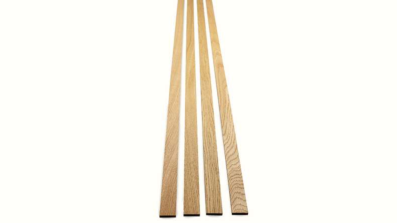 Skaben Akustikpaneele SilentWall Easy-Sticks - Eiche Hellbraun - 250 x 3,45 cm 4 Stk.