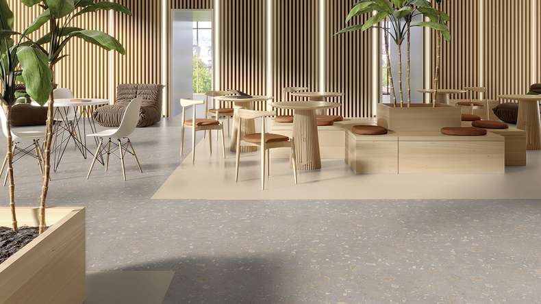 Gerflor Klick Vinyl Rigid - Creation 55 Clic Acoustic Urban Street Cream | Trittschalldämmung integr. (61261565)