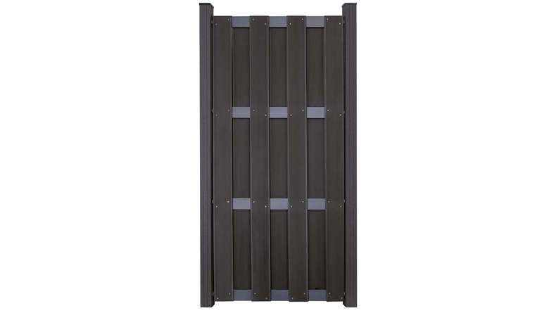 planeo Gardence Premade - BPC-Gartenzaun Hochkant Anthrazit 84,3 x 180 cm