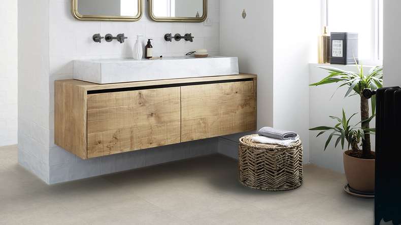 Gerflor Klick Vinyl Rigid - Creation 55 Clic Bloom Uni Clear | Authentisches Erscheinungsbild (60891599)