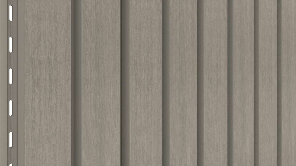 planeo LINEA Wide - WPC CoEx Fassadenverkleidung Hellgrau 2900 x 181 mm
