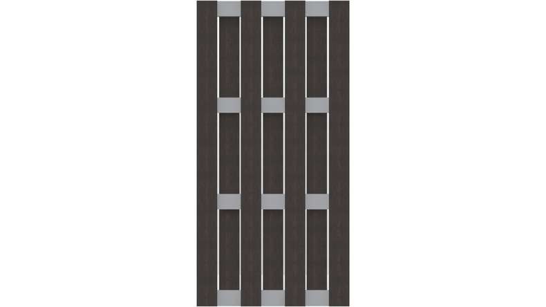 planeo Gardence Premade - BPC-Gartenzaun Hochkant Anthrazit 84,3 x 180cm