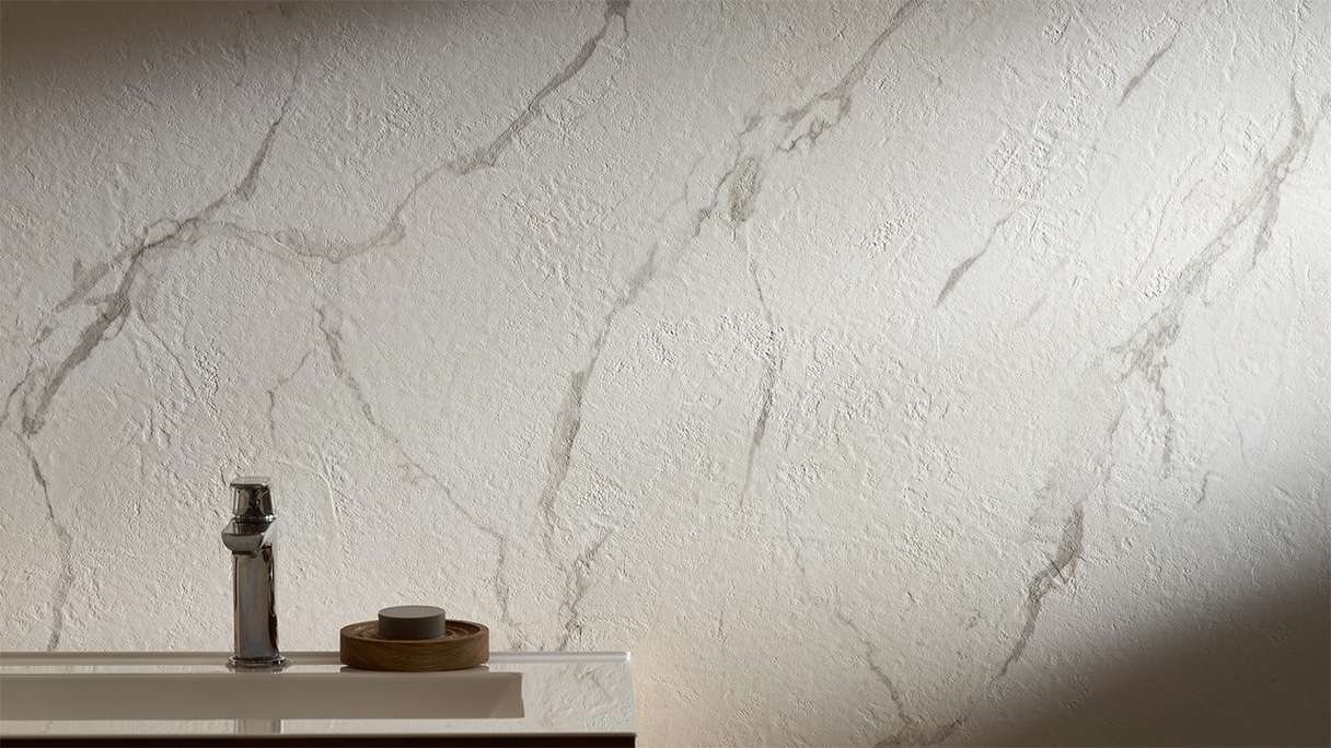 planeo Wandverkleidung SPC - CeraRock Tile Carrara Marble 120 x 60 cm