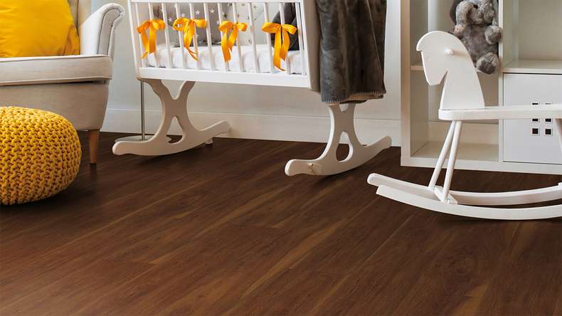 planeo Rigid Klick Vinyl - FlexCore 30 Middle Walnut | Trittschalldämmung integr. (plfc-5350FS30)