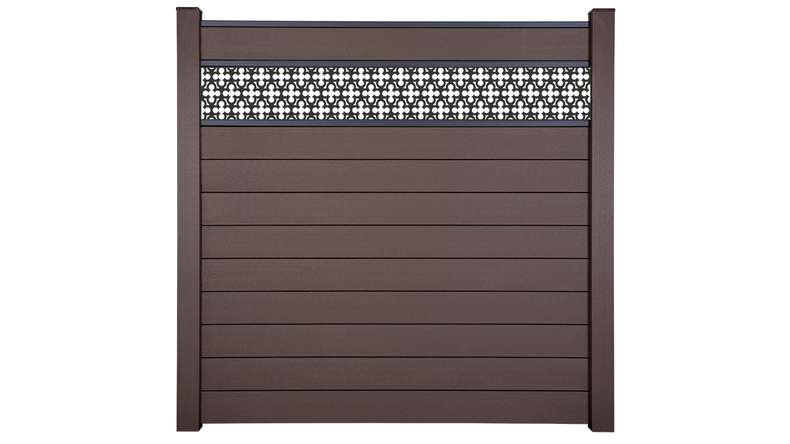 planeo Gardence Strong - BPC-Steckzaun Oriental Terra 180 x 180 cm