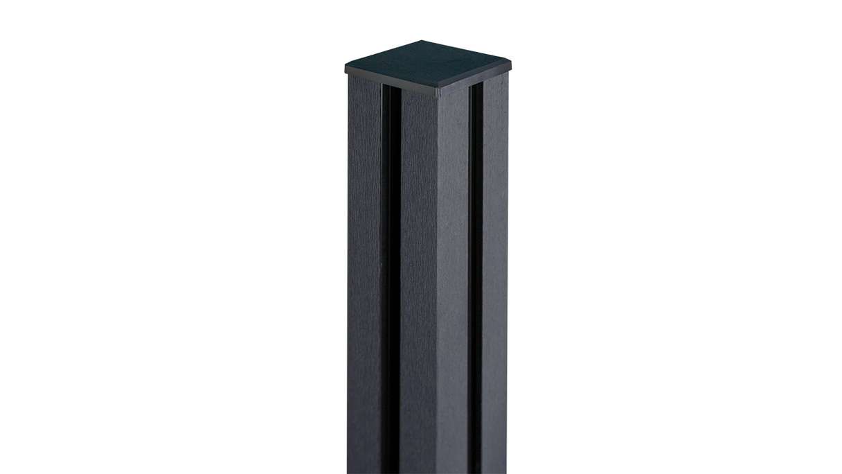 planeo Gardence Strong - BPC-Torpfosten speziell verstärkt zum Einbetonieren Anthrazitgrau 240cm