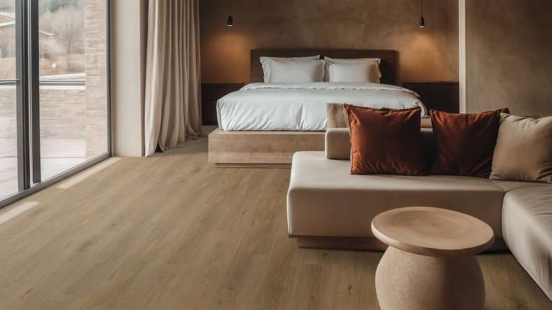 Gerflor Klick Vinyl Rigid - Creation 55 Clic Acoustic Aquinoah Brown | Trittschalldämmung integr. (61241705)