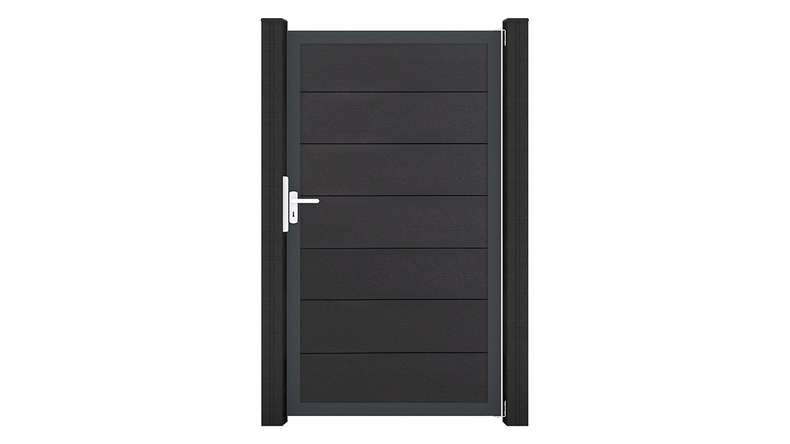 planeo Gardence Strong XL - BPC-Universaltor Anthrazitgrau mit Anthrazit-Alurahmen 100 x 180 x 4 cm