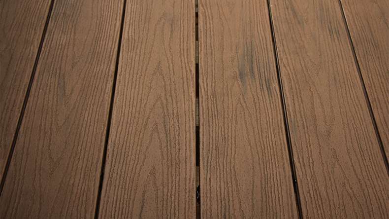 planeo TitanWood - Massivdiele dunkel-braun antik gealtert/gebürstet 4m | 5m