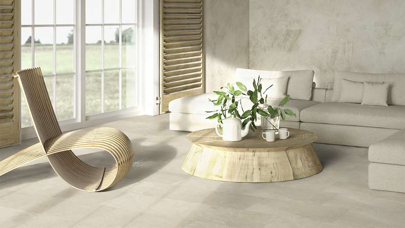 Gerflor Klick Vinyl - Senso Premium Rigid Acoustic Sandy stone | Trittschalldämmung integr. (39481611)