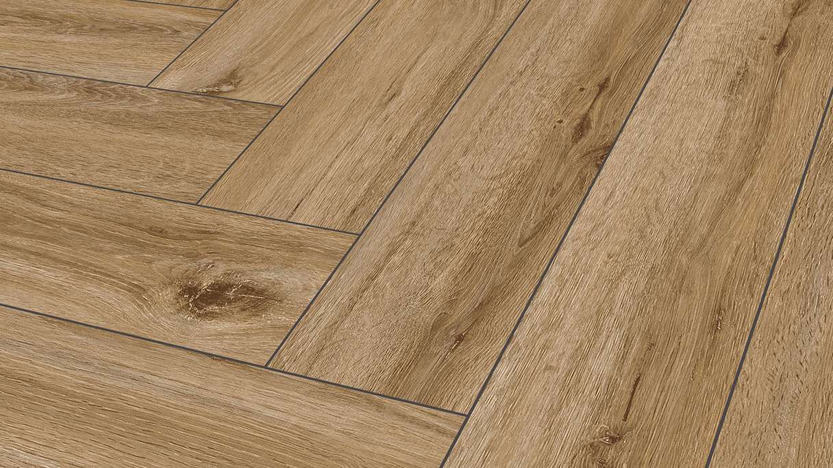 planeo Klick Vinyl - Herringbone Riley Oak | Made in Germany