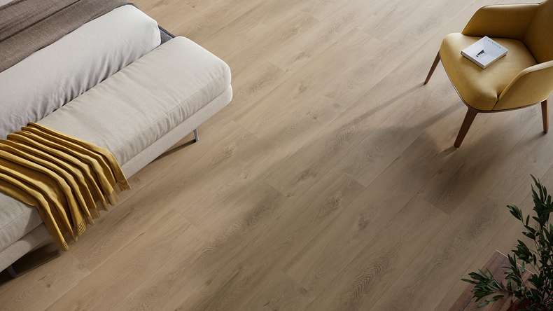 planeo Rigid Klick Vinyl - HOMEtec Pro 50 IXPE Desert Drift Oak | Trittschalldämmung integr. (RP-E50-6)