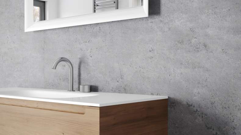 planeo Wallboard - Concrete Dark Grey Matt - verschiedene Formate