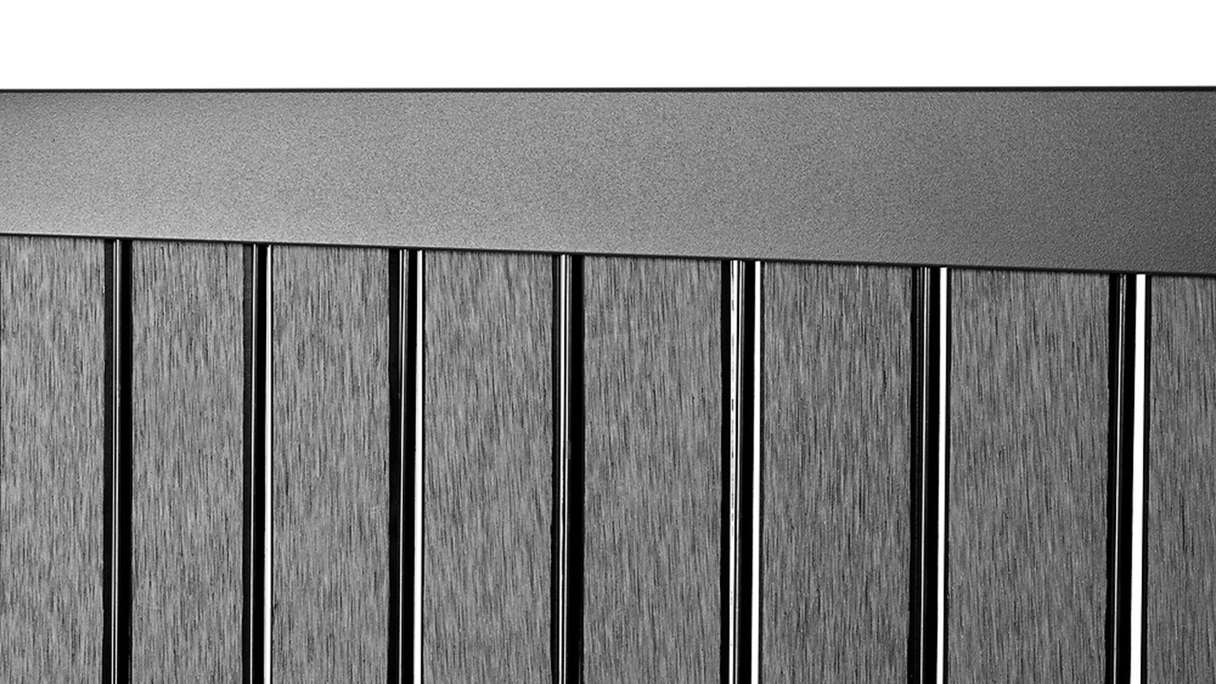 planeo WPC Streifen Set - Anthrazit L 250 x H 123-183cm