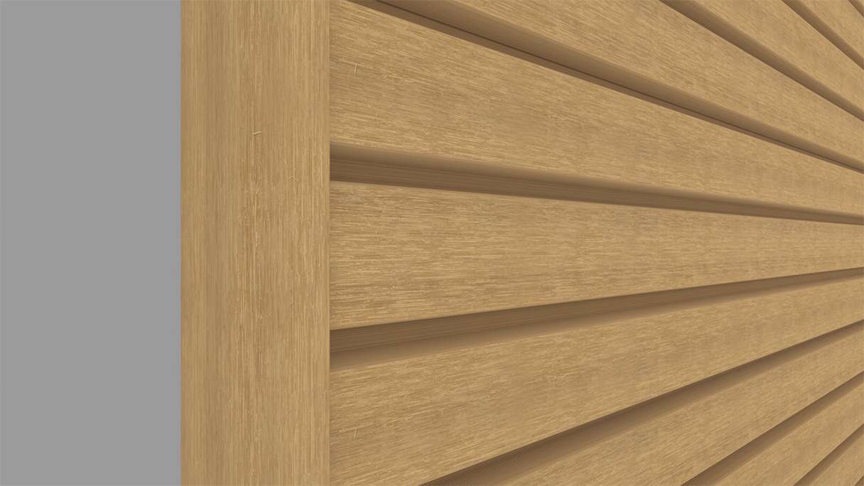 planeo LINEA Wide - WPC CoEx Fassadenverkleidung Sand 2900 x 181 mm