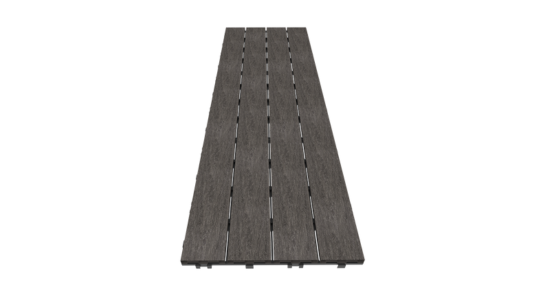 planeo WPC-CoEx-Terrassenfliese Dunkelgrau 90x30 cm