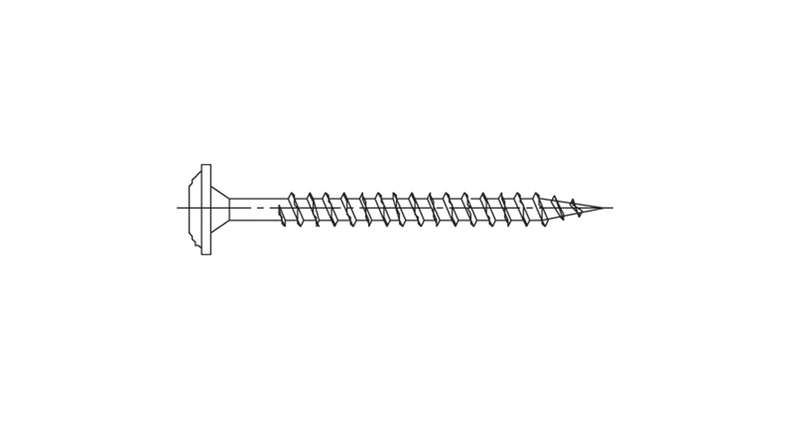 planeo Fassadenschraube V2A Torx - 4 x 35 mm 100 Stk.